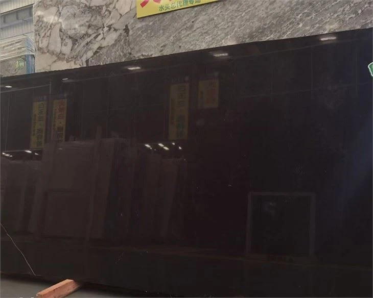 Ink Black Marble Slabs