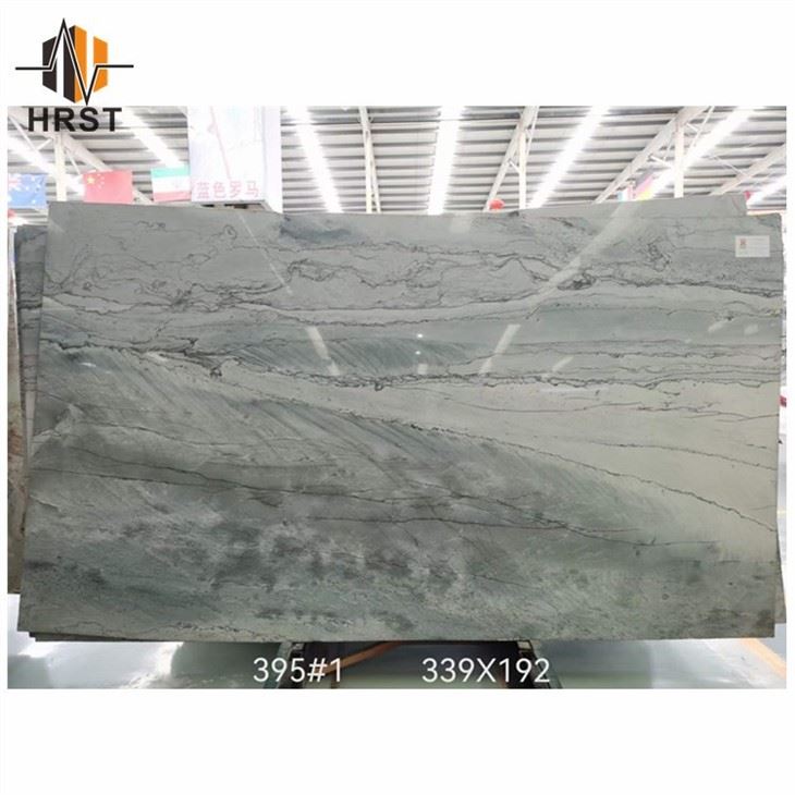 Bookmatch Blue Tahoe Quartzite Slab
