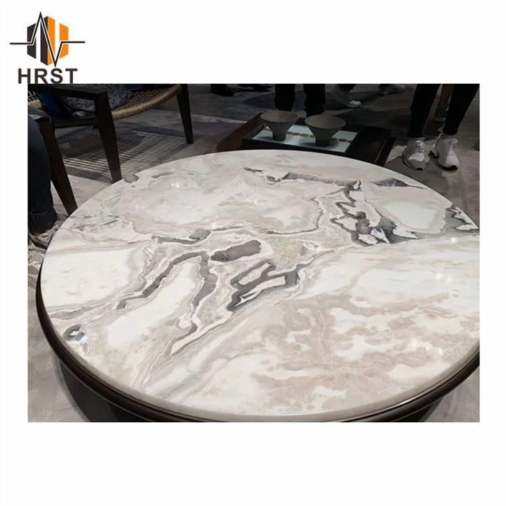Picasso White Marble Slab Table